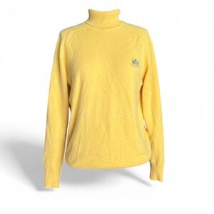 Vintage Lyle & Scott Pebble Beach cashmere turtleneck sweater Medium LN